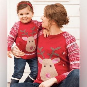 Christmas Cute & Cozy Maternity and Mini-Me Matching Outfit